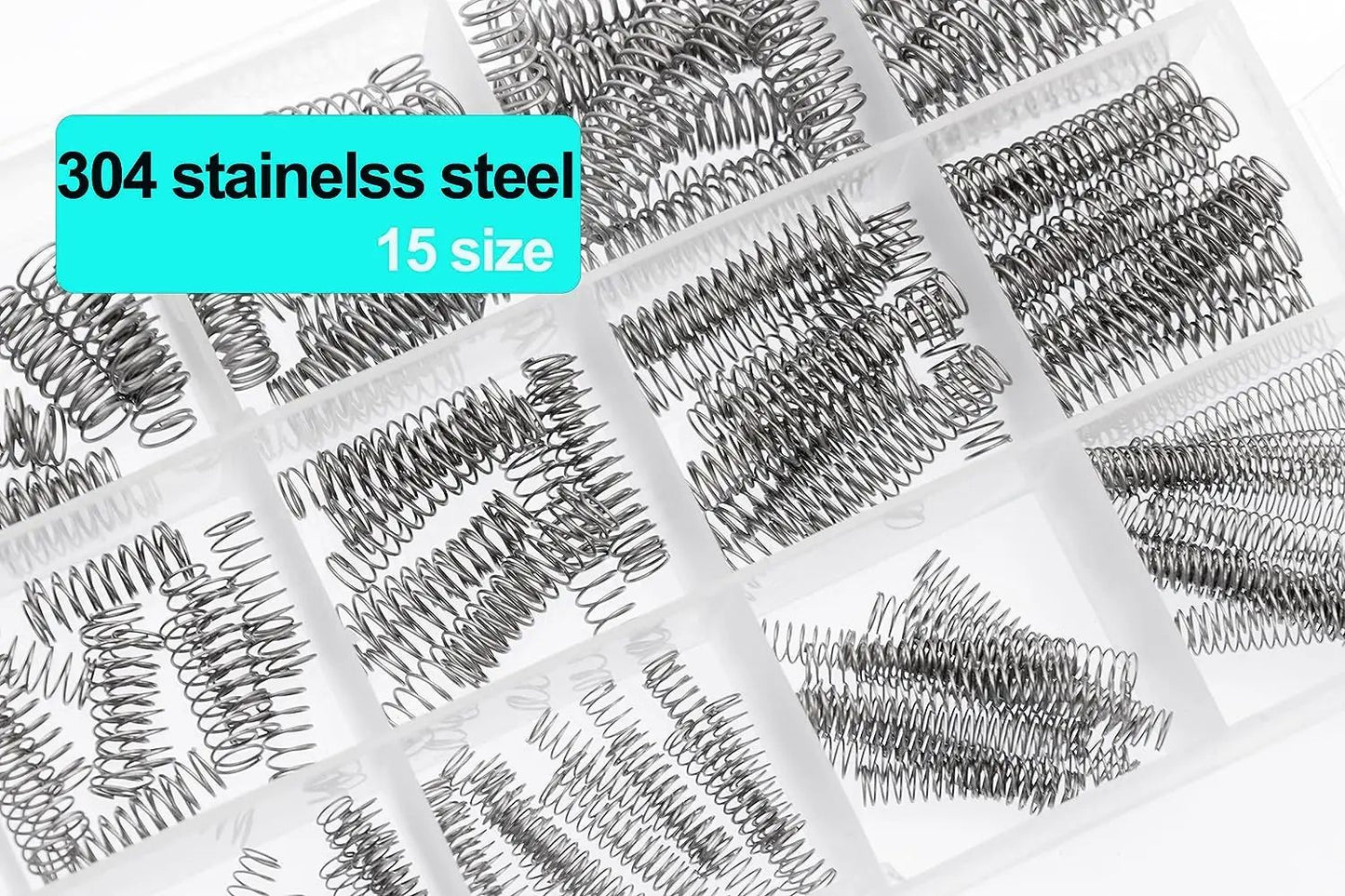 Mini Stainless Steel Compression Springs Kit Assorted Coil Springs 304 Steel For Repair DIY Mechani 3