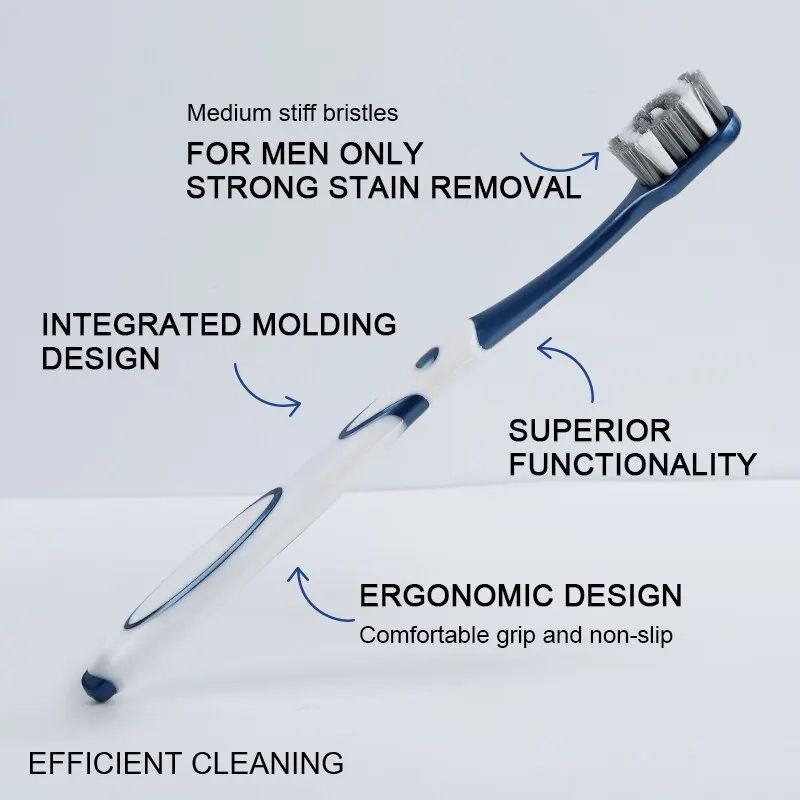 360 Whole Mouth Clean Toothbrush MediumHard Bristles For Adults Whitening Teeth Optimal Oral Care 5