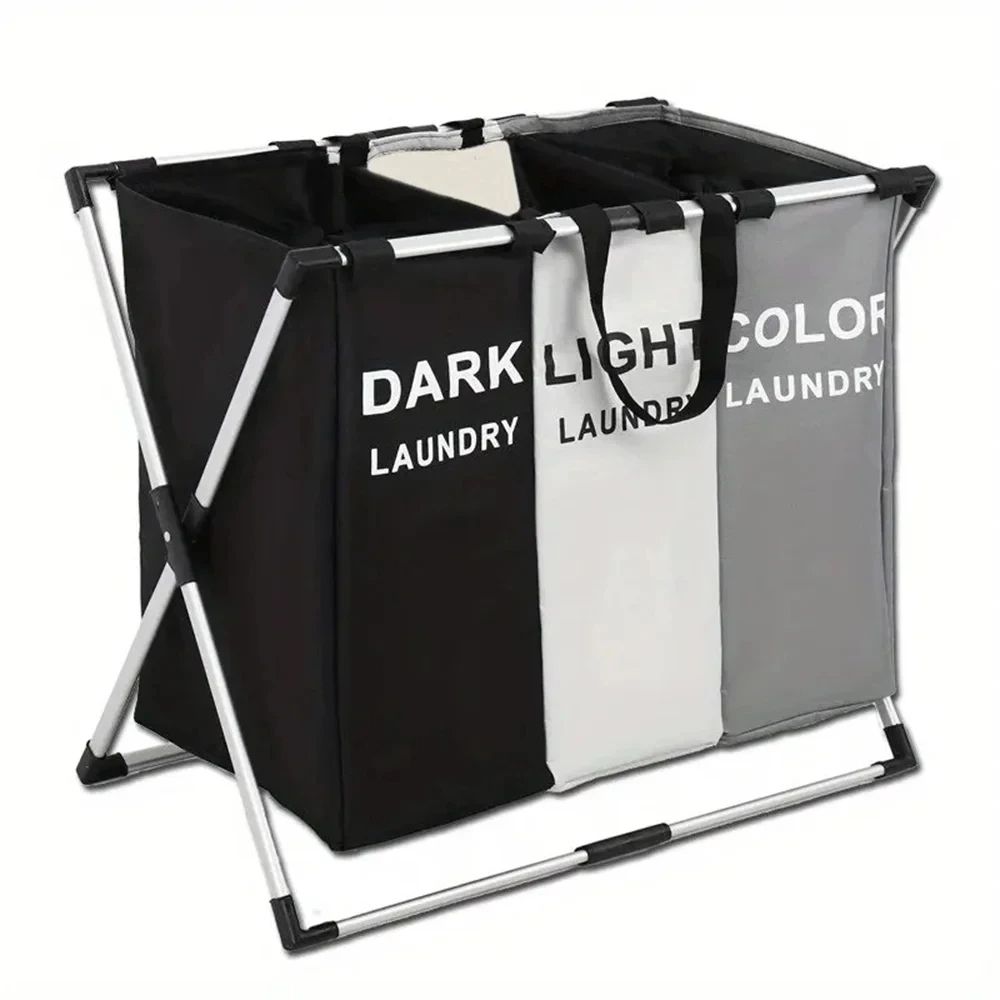 Foldable Laundry Hamper Waterproof Dirty Clothes Organizer Basket For Bathroom Storage Dorm Bedroom 8