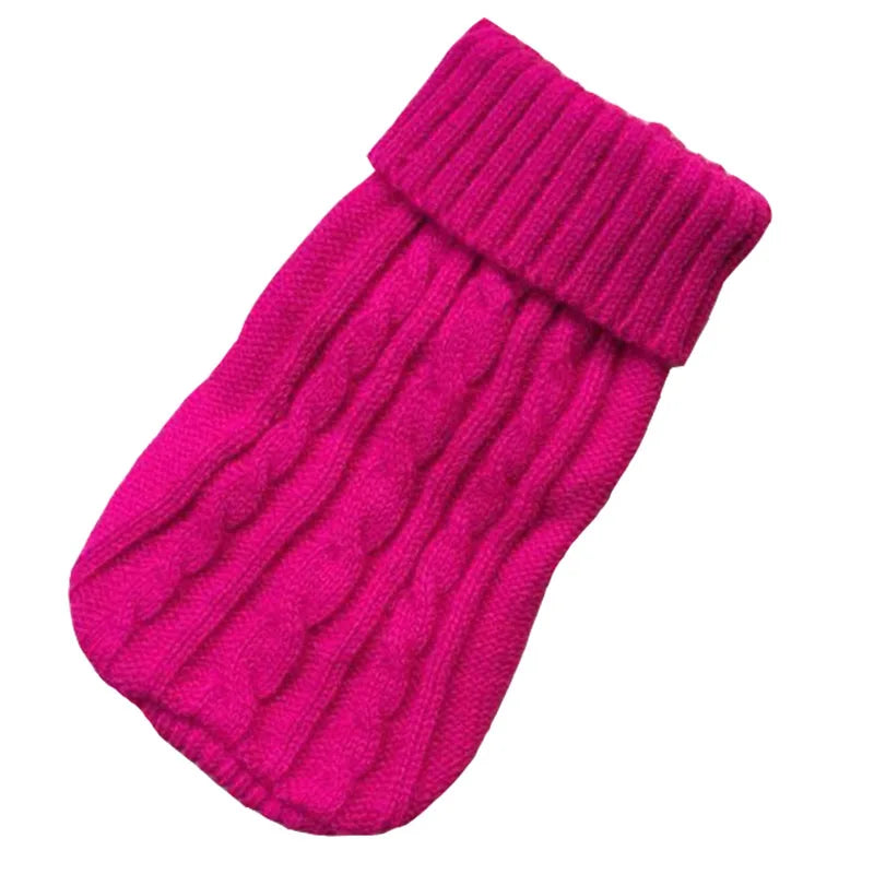 Dog Winter Clothes Knitted Pet Sweater For Small Medium Dogs Chihuahua Yorkshire Puppy 16