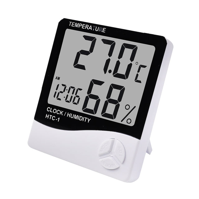 Digital Thermometer Hygrometer HTC1HTC2 Indoor Outdoor Temperature Humidity Monitor With LCD Displa 7
