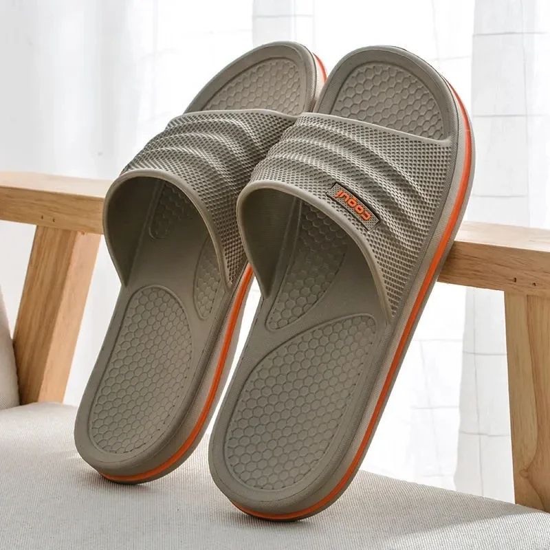 Soft EVA Men NonSlip Bathroom Slippers Lightweight Comfortable Indoor Outdoor Summer Footwear 2