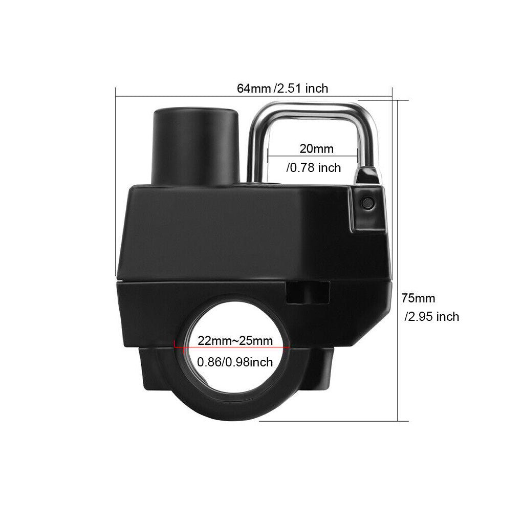 Premium AntiTheft Helmet Lock RustProof Compact Locking Device For Motorcycles 5