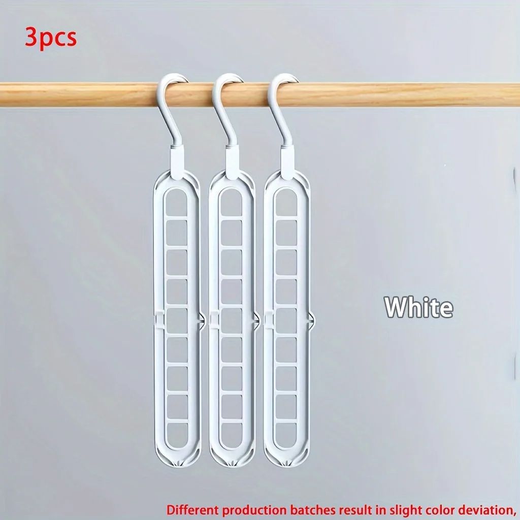 Heavy Duty Plastic Foldable Hangers Space Saving Clothes Organizer For Wardrobe Closet Home Dorm Ro 9