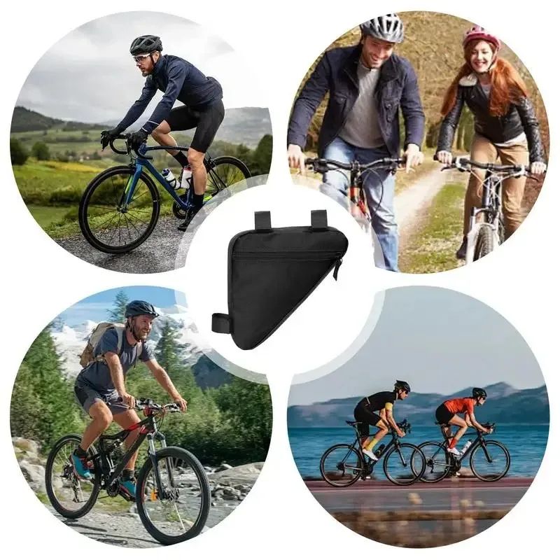 Waterproof Bicycle Triangle Bag Front Frame Handlebar Storage For Cycling Tools Accessories 5