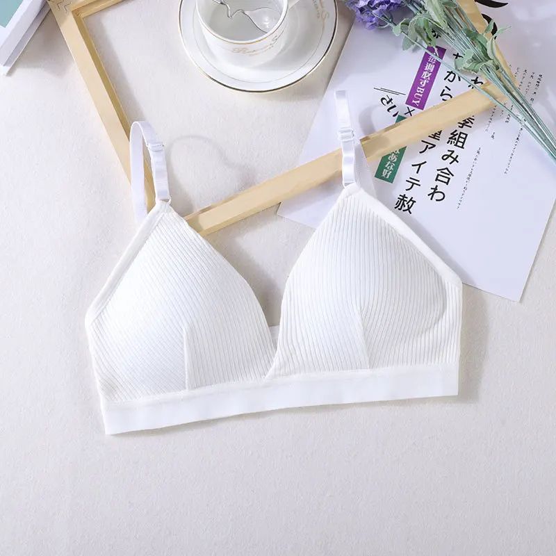 Women Sports Bra Triangle Cup Chest Wrapped Breathable Bra No Steel Rings Adjustable Shoulder Str 9