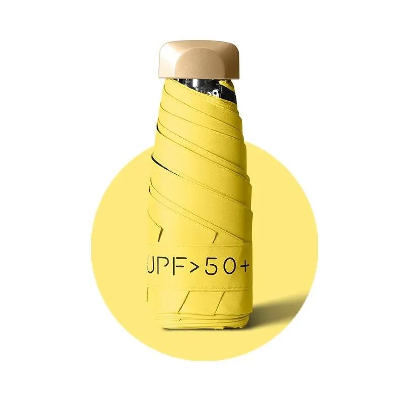 Women Sun Umbrella Anti UV Sun Protection Parasol Compact Pocket Umbrella For Rain Or Shine 7