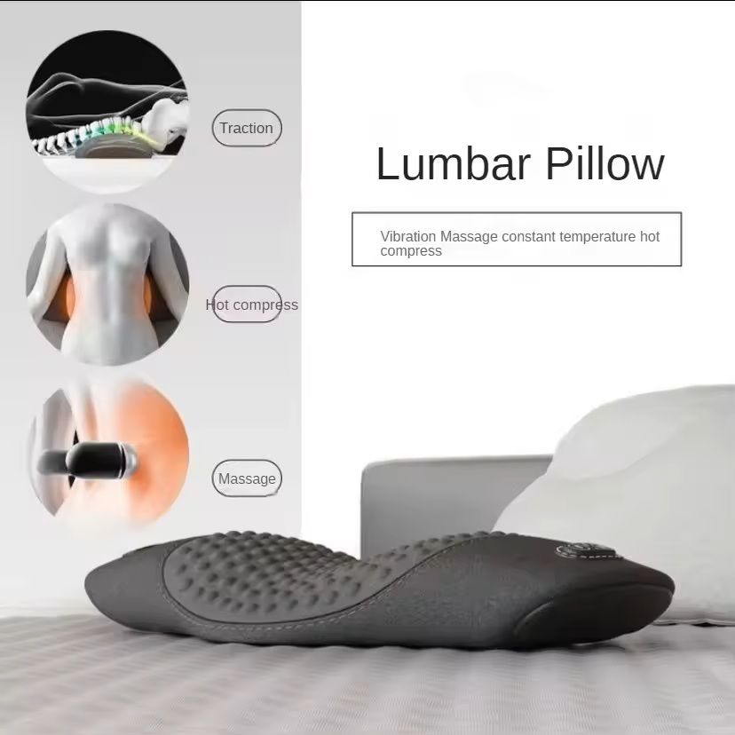 Heated Lumbar Support Sleeping Pad With Electric Massage For Back Pain Relief 7