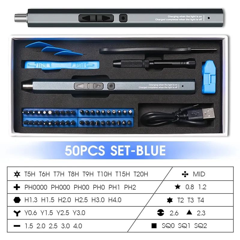 12in1 Cordless Electric Screwdriver Set Precision Bits Magnetic FastCharging Power Tool For Electro 8