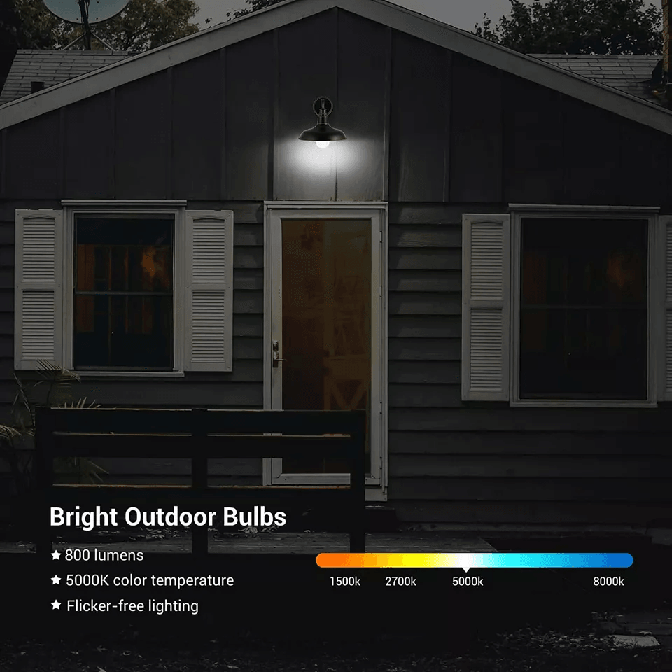 Automatic Dusk To Dawn LED Bulbs Super Bright Outdoor Sensor Lights Daylight UL Energy Star Lamp Re 5