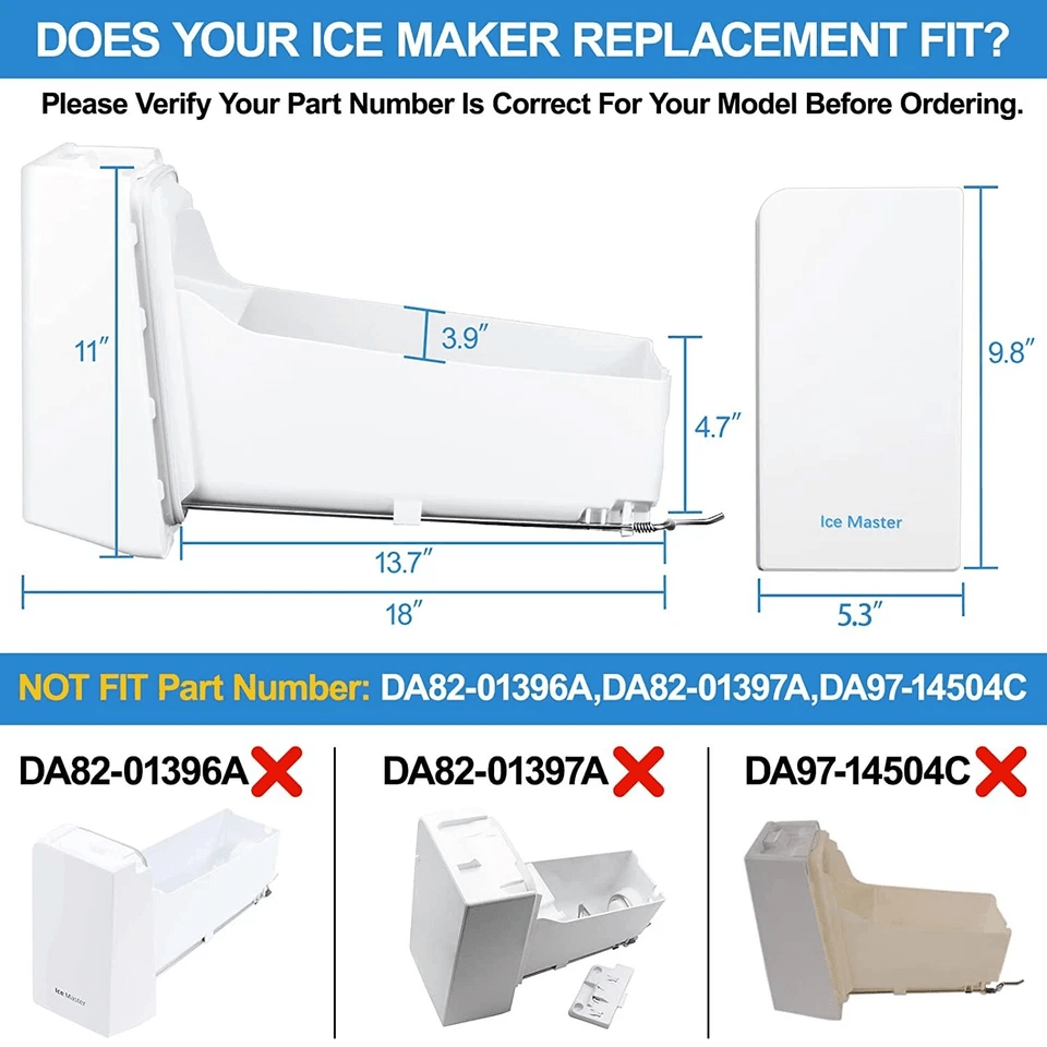 Ice Bucket Compatible With Samsung Refrigerator Built In Electric Ice Dispenser 2