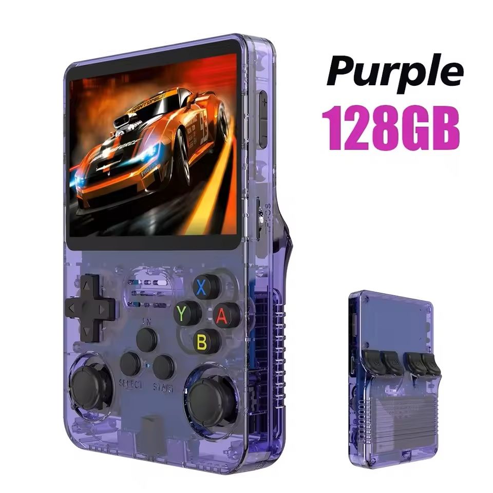 Retro Game Console 35 Inch Screen With 64G Or 128G Storage Linux System Portable Player 14