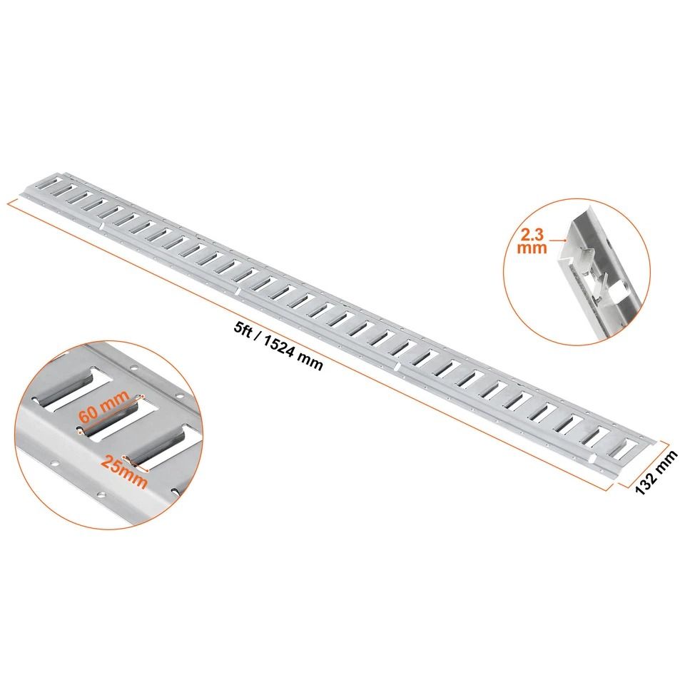 5 E Track Tie Down System 34PCs Rail Kit For Cargo Trailers Trucks Secure Load Transport 8