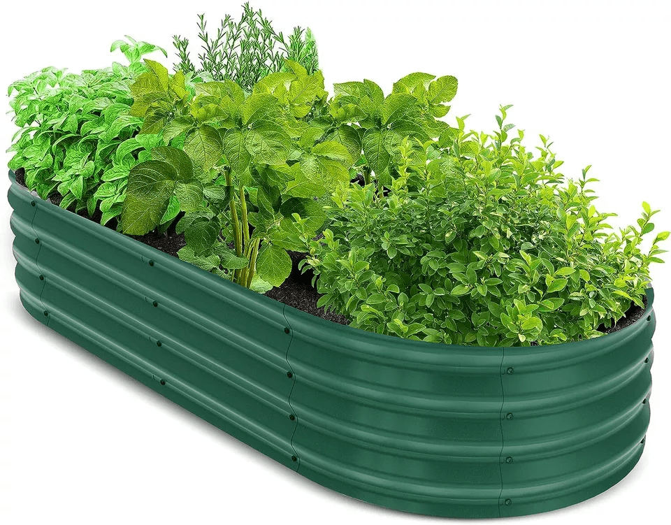 Galvanized Raised Garden Bed Outdoor Planter Boxes For Vegetables Durable Metal Planters By Utopia 4