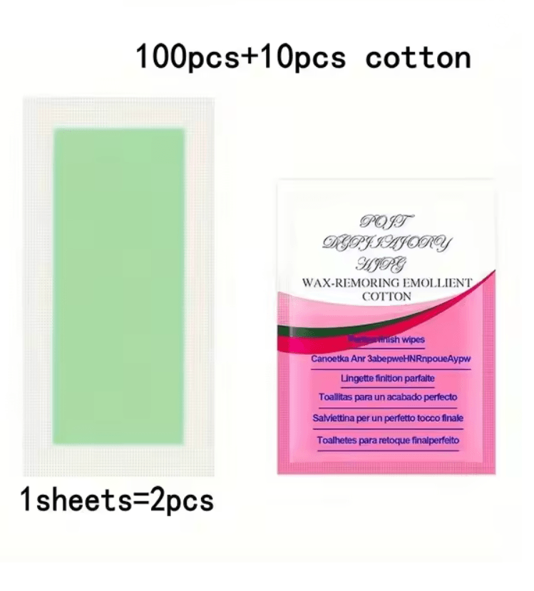 Cold Wax Hair Removal Strips 10 To 50 Pack Facial Body Wax Paper For Smooth Skin At Home 8