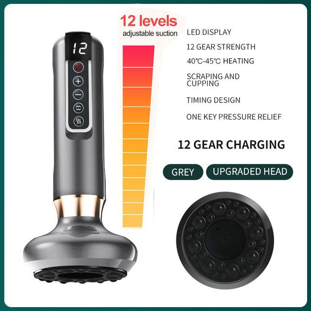 Electric Cupping Therapy Massager With Infrared Heat And Anti Cellulite Suction 8