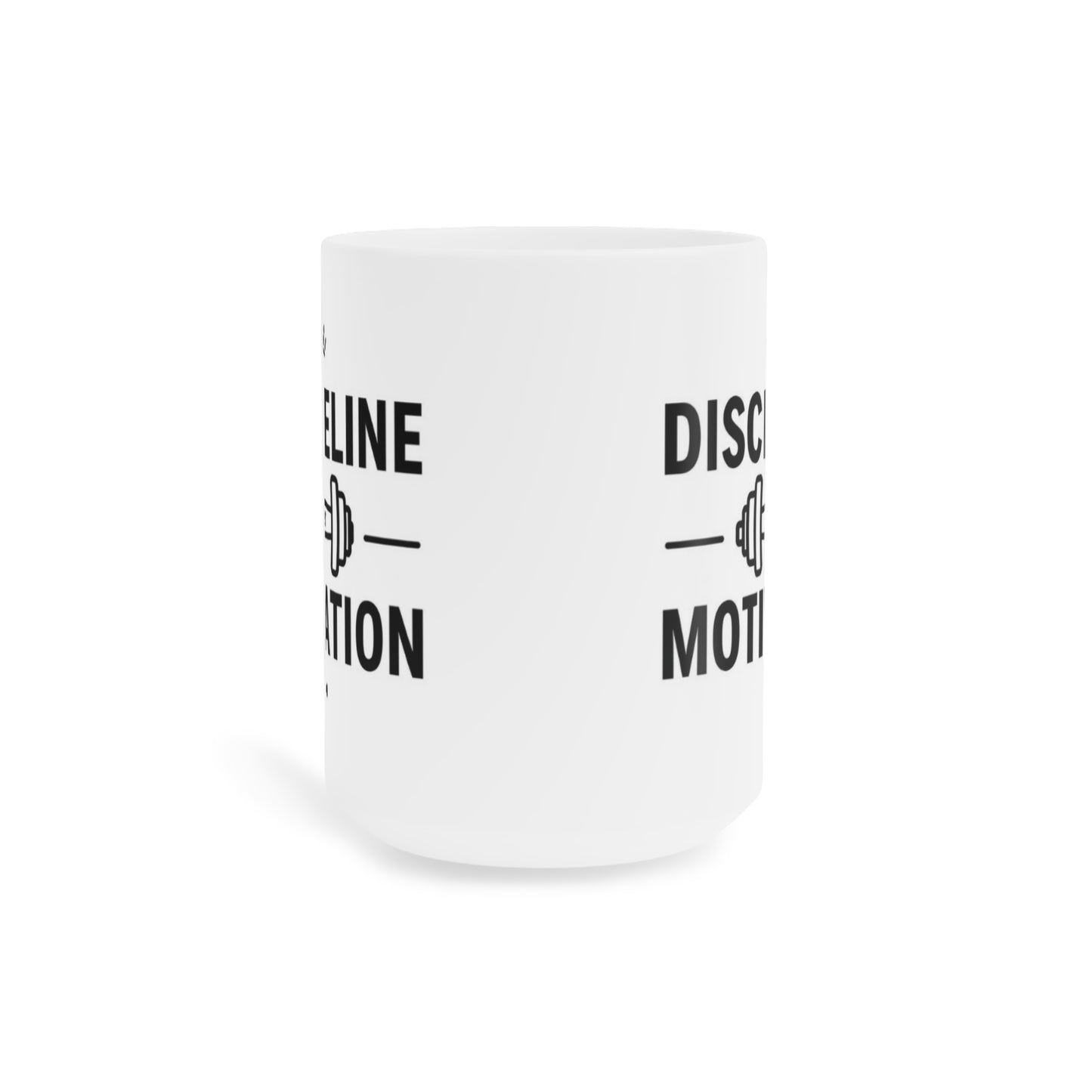 Discipline Over Motivation Coffee Mug — Fitness Motivational Gym Gift