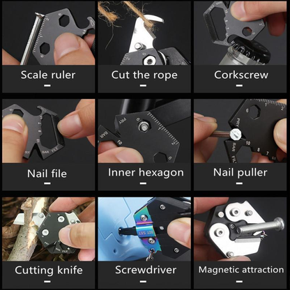 Multifunctional Hexagonal EDC Keychain 4