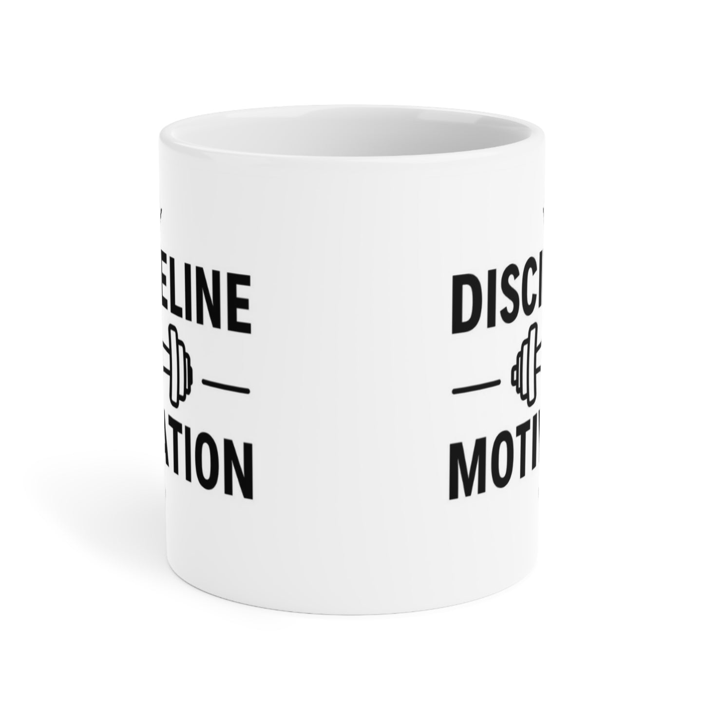 Discipline Over Motivation Coffee Mug — Fitness Motivational Gym Gift