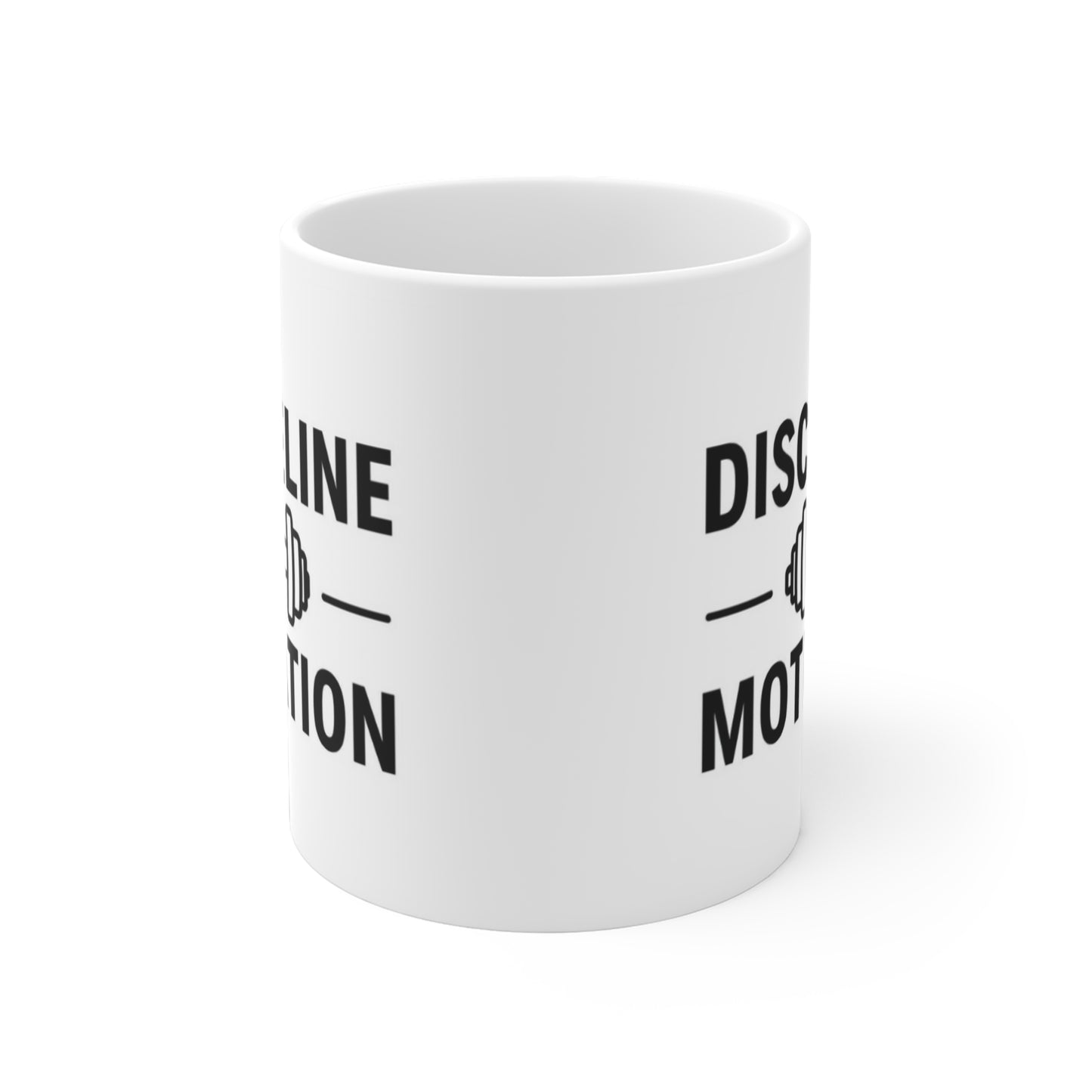 Discipline Over Motivation Coffee Mug — Fitness Motivational Gym Gift