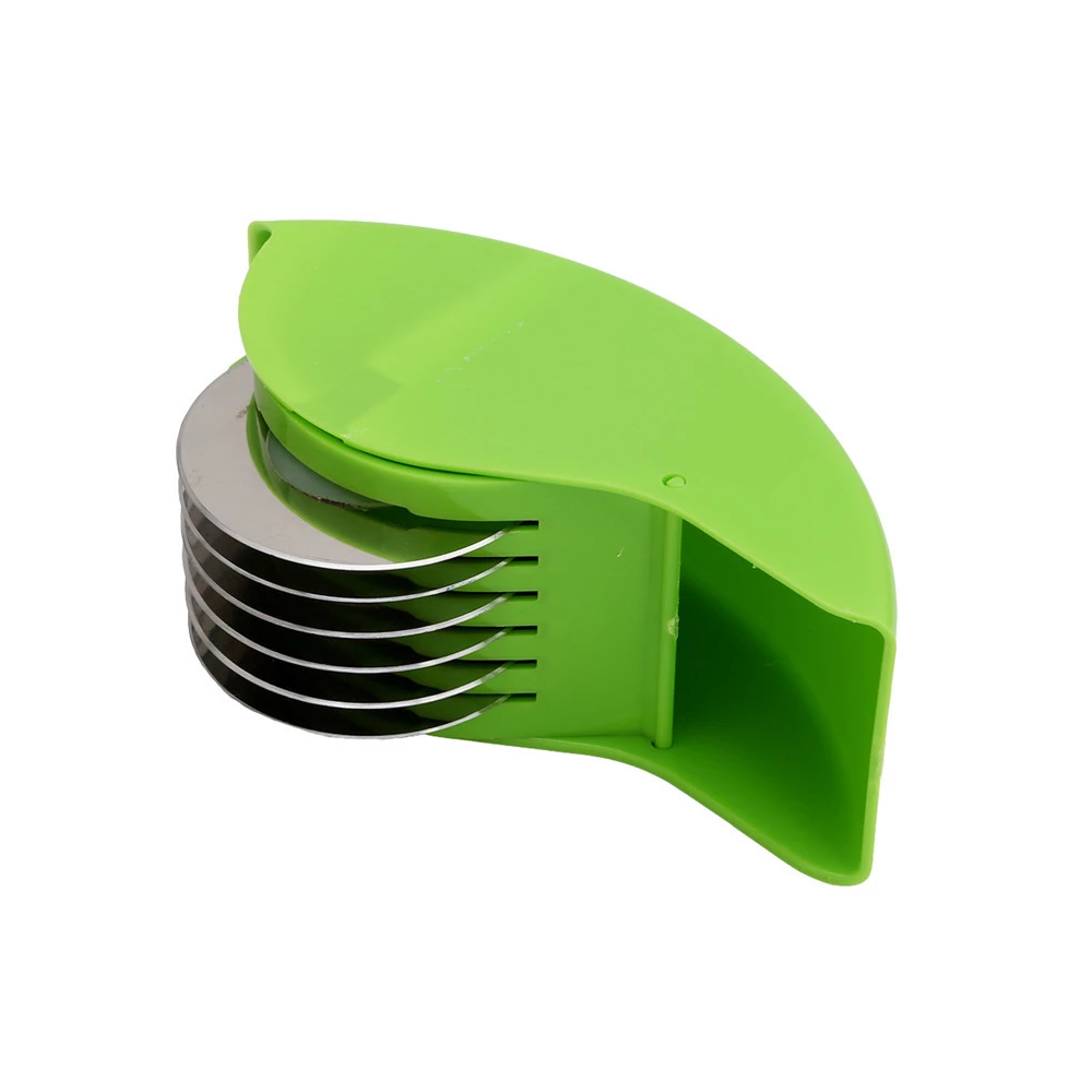 6 Blade Stainless Steel Kitchen Herb Chopper Roller2