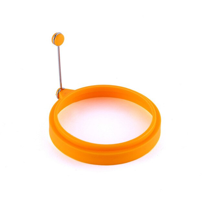 roundsiliconeeggringsforcookingeggsorange