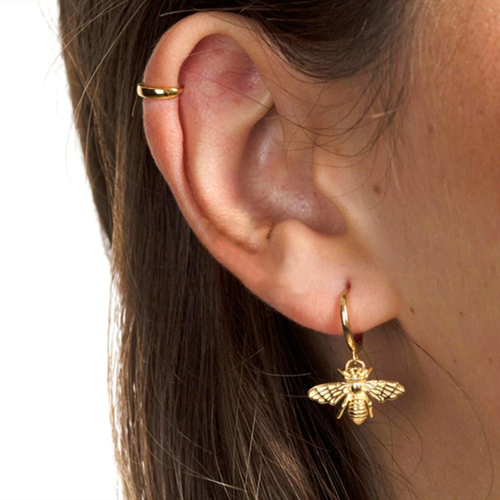 goldsilvercopperalloyhoneybeeearrings3