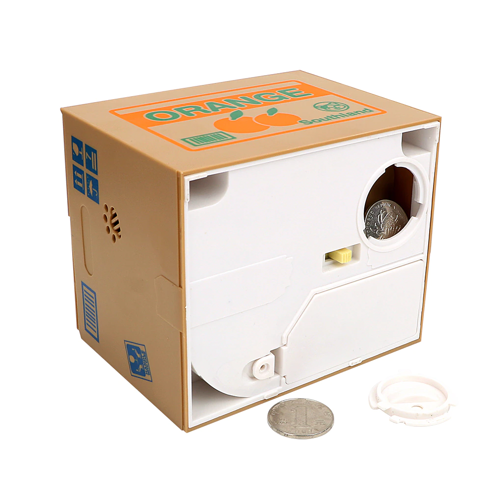 Stealing Coin Cat Piggy Bank, Plastic 5