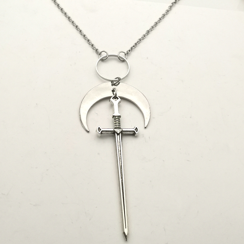 zincalloysilverswordpendantnecklacewithcrescent5
