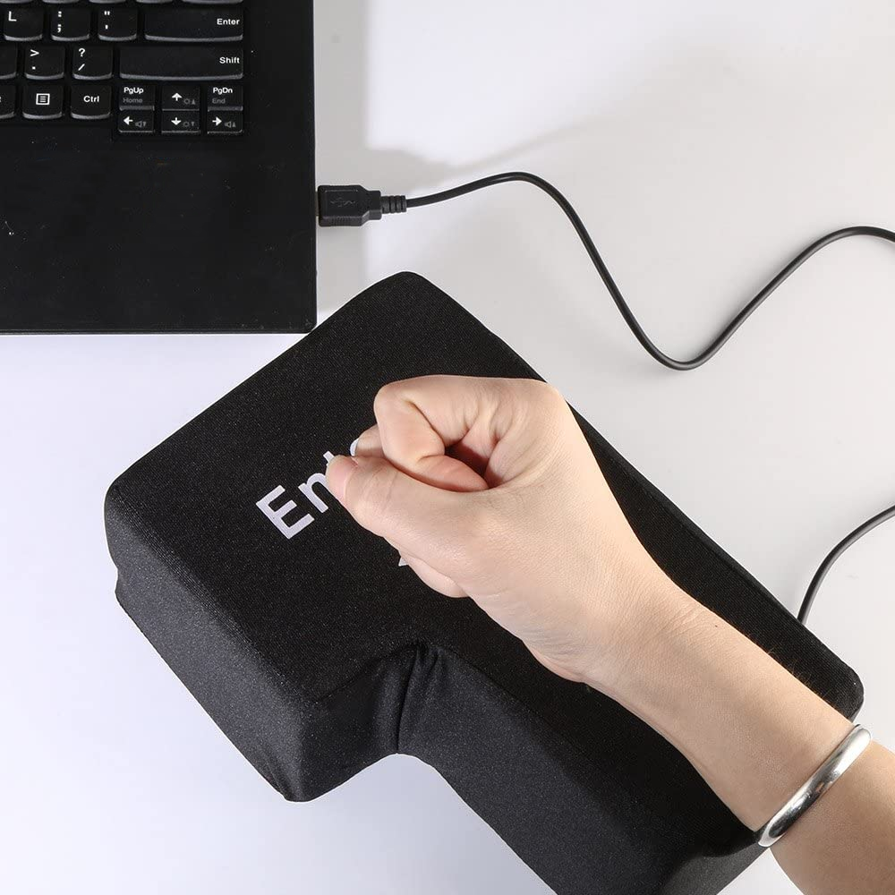 Giant Stress Relief Enter Button & Pillow 4