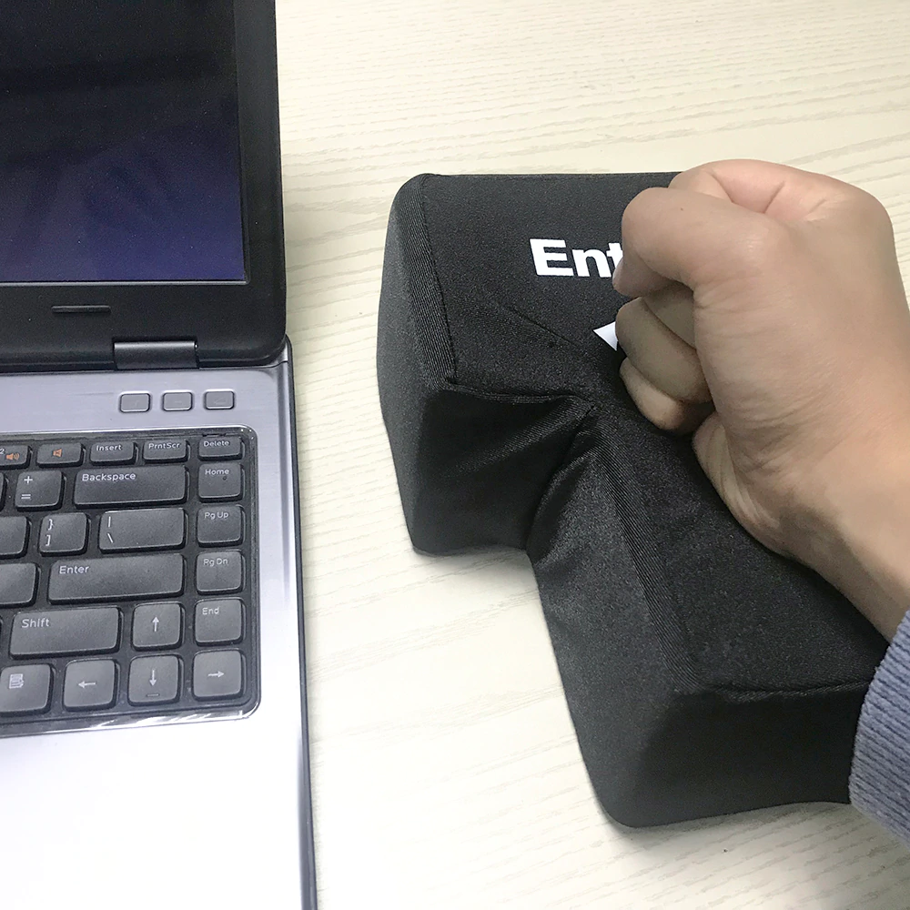 Giant Stress Relief Enter Button & Pillow 2