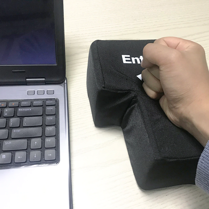 Giant Stress Relief Enter Button & Pillow 2