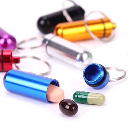 Aluminum Alloy Keychain Pill Holder Bottle – Perfect Everyday Carry & Thoughtful Gift