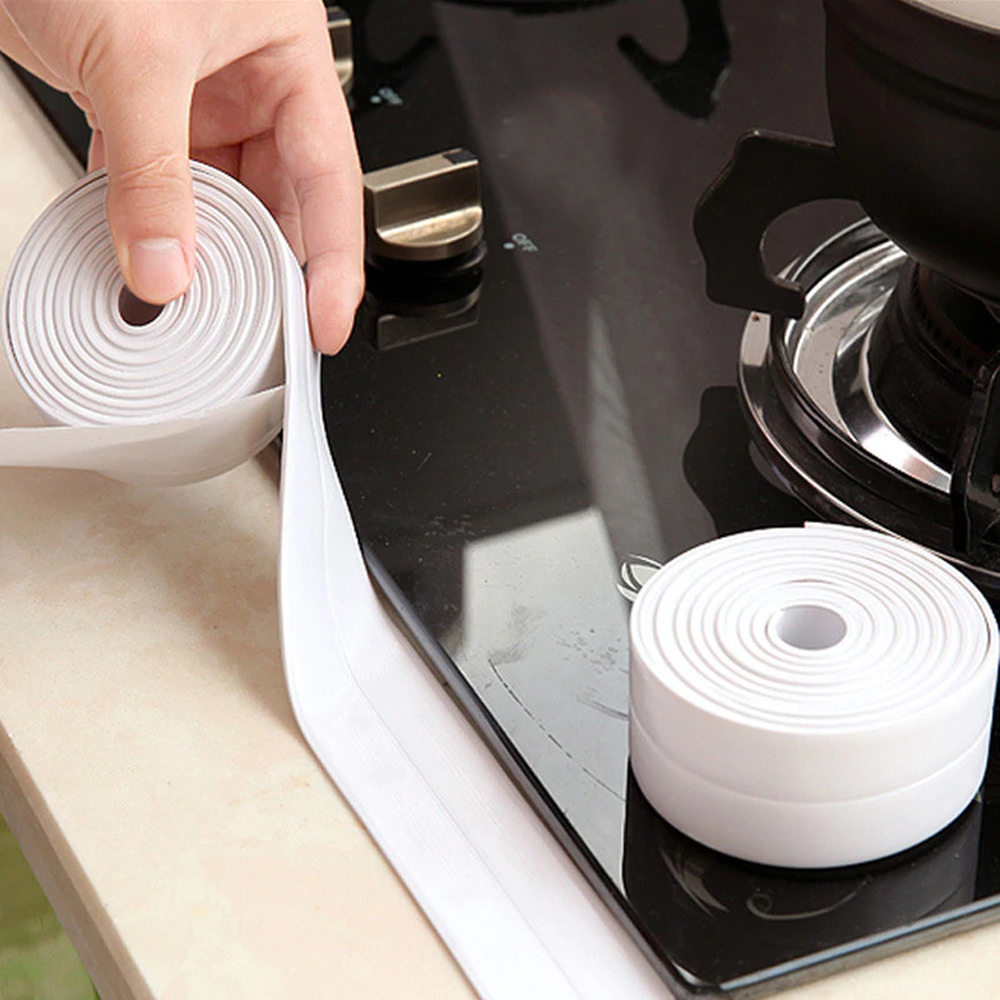 PVC Bath Sealant Tape For Bathtub, Kitchen, Shower, Floor & Wall Sealing 4