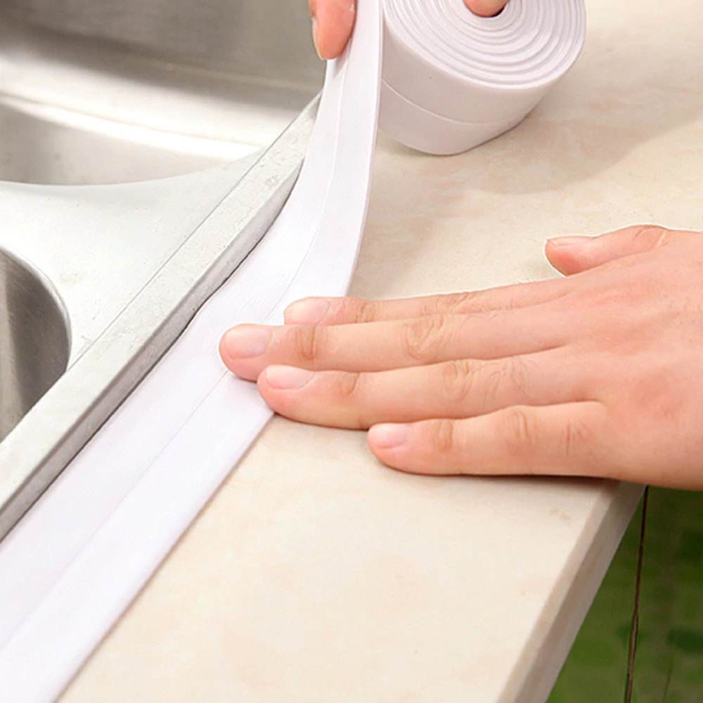PVC Bath Sealant Tape For Bathtub, Kitchen, Shower, Floor & Wall Sealing 3