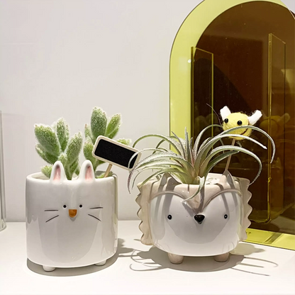 Cartoon Animal Shaped Ceramic Flower Pots 2