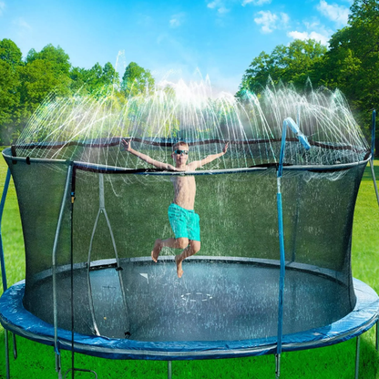 Trampoline Sprinkler Attachment System  Fun Heat Buster Water Game For Kids 1