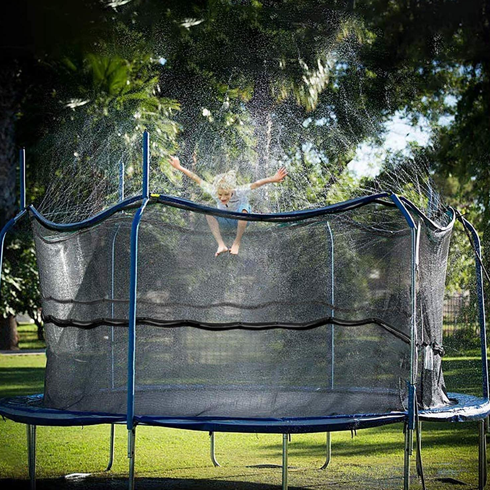 Trampoline Sprinkler Attachment System  Fun Heat Buster Water Game For Kids 5