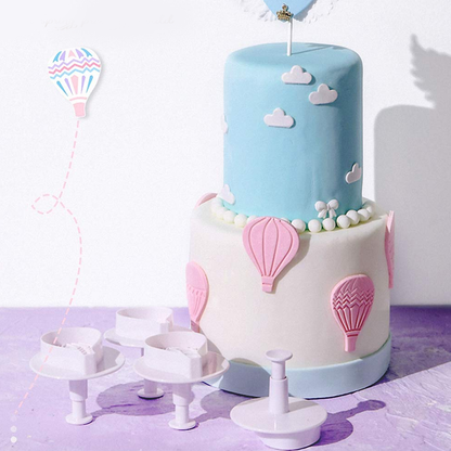 Hot Air Balloon Cookies Cutter Molds With Plunger