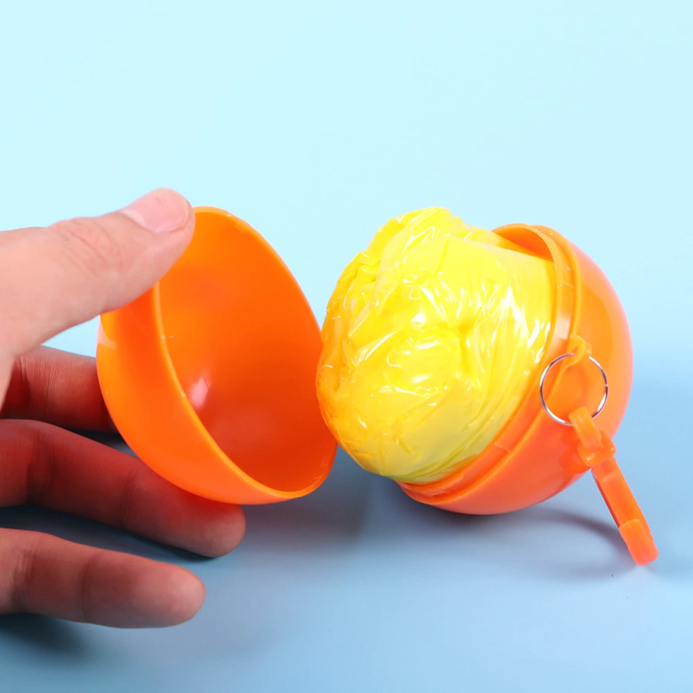 Portable Raincoat Ball Keychain 1