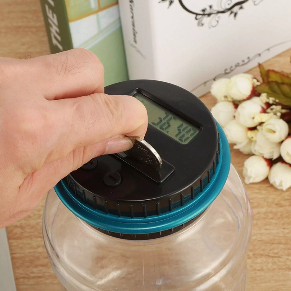 Digital Coin Counting Money Jar1