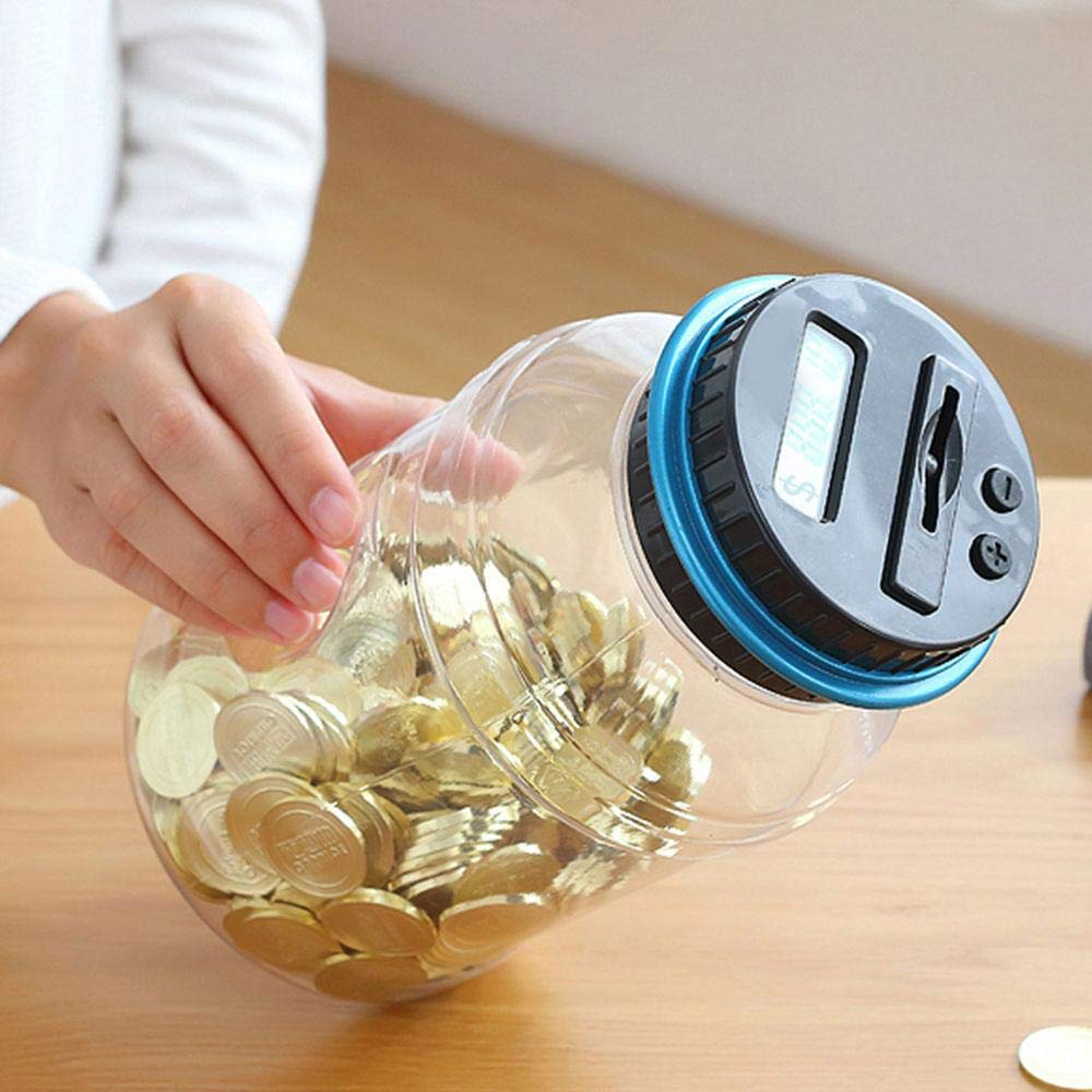 Digital Coin Counting Money Jar5