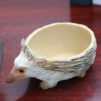 Resin Hedgehog Planter 4