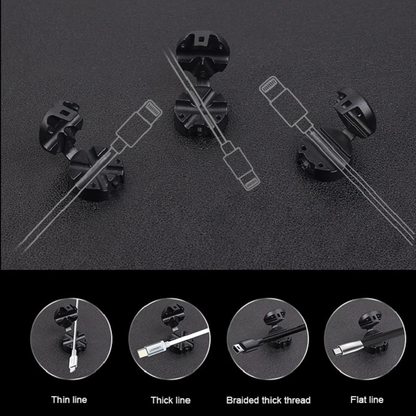 Small Adhesive Magnetic Cable Holder & Organizer4
