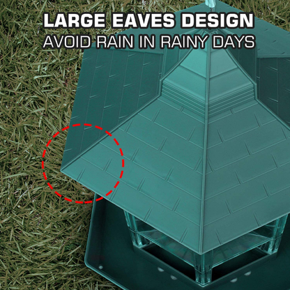 Hexagonal Pavilion Plastic Lighthouse Bird Feeder 4