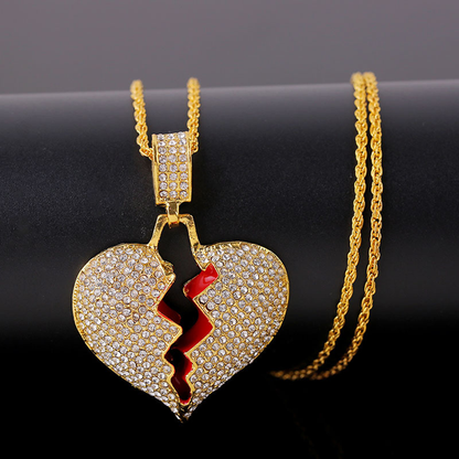 brokenheartchainsilvergold