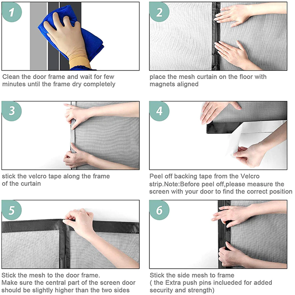 Housewarming gift magnetic door net