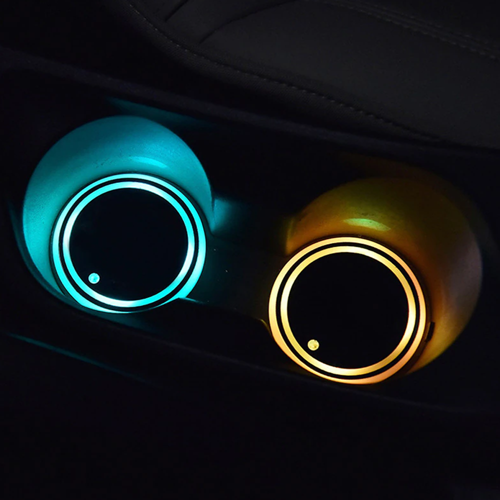 Car LED Cup Holder Coasters2