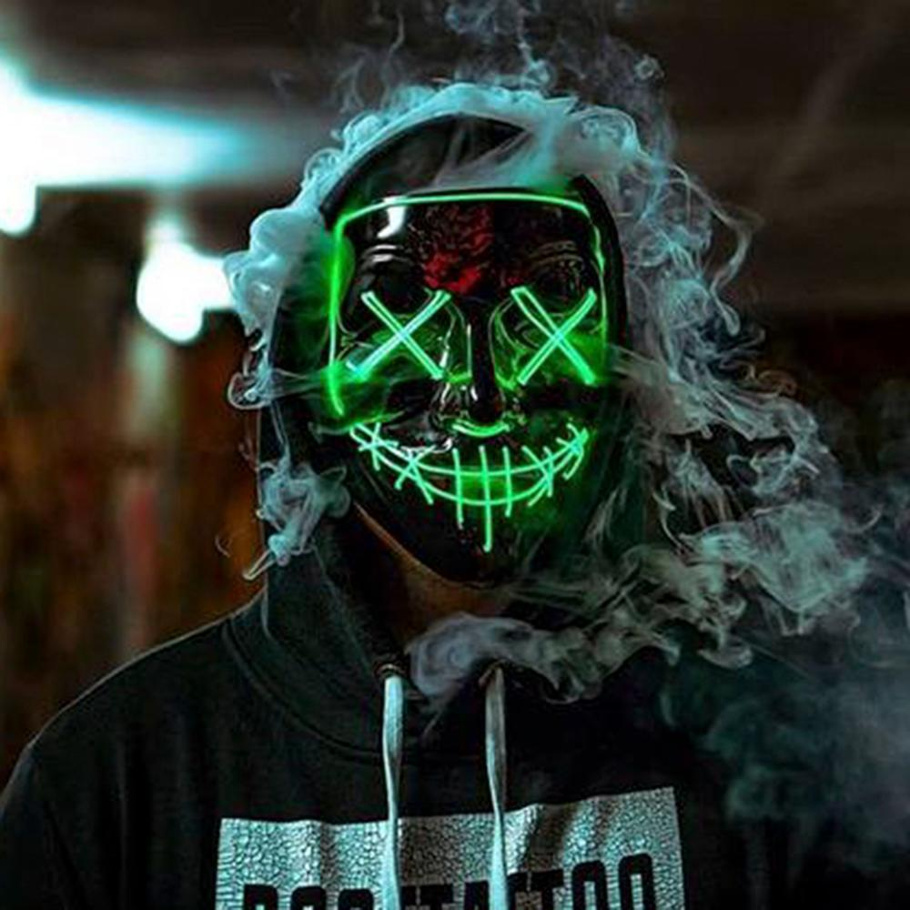 Spooky Light Up Anonymous Mask 1