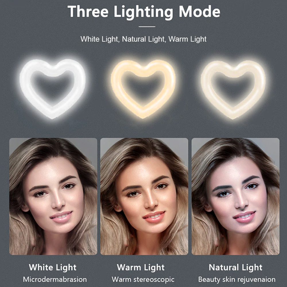 Heart Ring Light For Pro-Photography & Live Streaming4